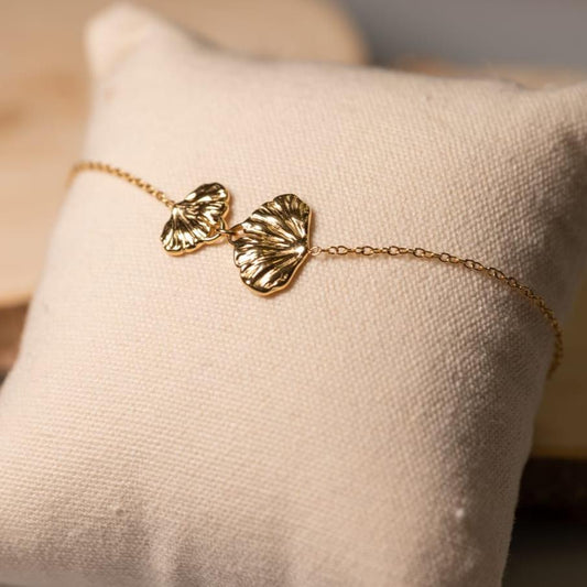 ORMA - Bracelet feuille de Ginkgo